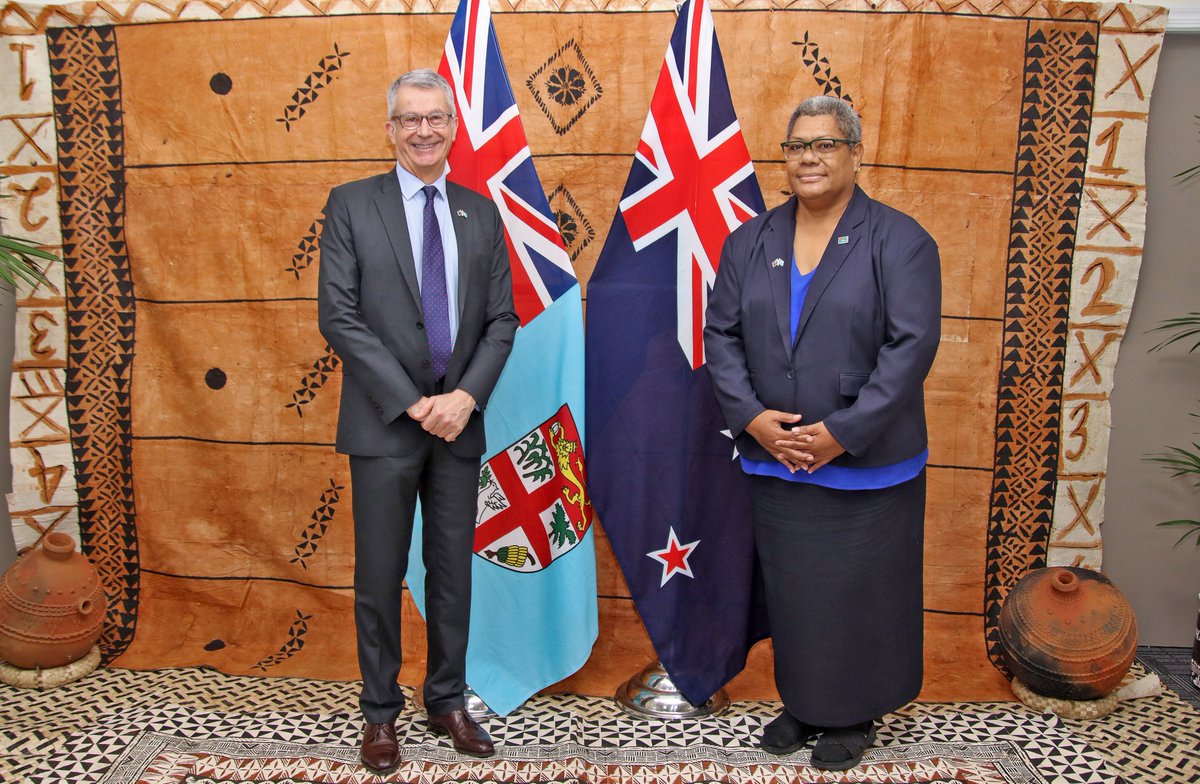 At the conclusion of today’s Fiji–New Zealand High Level Consultations, representatives from the Fiji and New Zealand Governments have agreed to deepen and extend the areas of cooperation between the two countries. 🇫🇯🤝🇳🇿 #DuavataPartnership #FijiNZ

Read: bit.ly/3S1eiB2