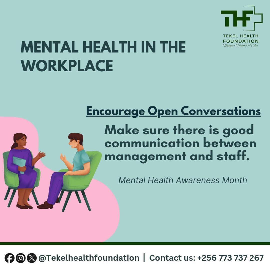 Tekel Health Foundation (@tekelhealthfdtn) on Twitter photo A healthy workplace starts with a healthy mind.
Creating a mental health policy isn’t just good practice, it’s essential.
Let’s foster supportive, inclusive, and mentally safe work environments.
#WorkplaceWellness #MentalHealthAwarenessMonth
<a href="/TekelHealthFdtn/">Tekel Health Foundation</a> A healthy workplace starts with a healthy mind.
Creating a mental health policy isn’t just good practice, it’s essential.
Let’s foster supportive, inclusive, and mentally safe work environments.
#WorkplaceWellness #MentalHealthAwarenessMonth
<a href="/TekelHealthFdtn/">Tekel Health Foundation</a>