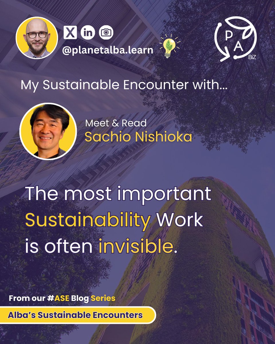 planetalba's tweet photo. What if capital made sense?
In Alba's Sustainable Encounter, Sachio Nishioka argues that finance can be a force for good, rather than merely driving pointless growth.
👉 https://t.co/rkWHFVQEpv
#ase #SustainableGrowth https://t.co/OYYBxtIzy0