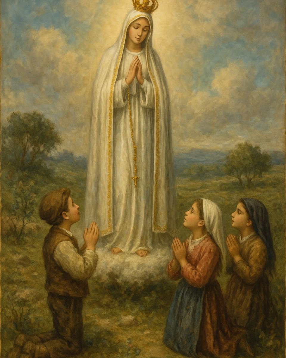 CrucisTours's tweet image. Today is the anniversary of the apparitions of Our Lady of Fatima to the saintly shepherd children.  Let us remember to pray a rosary daily.