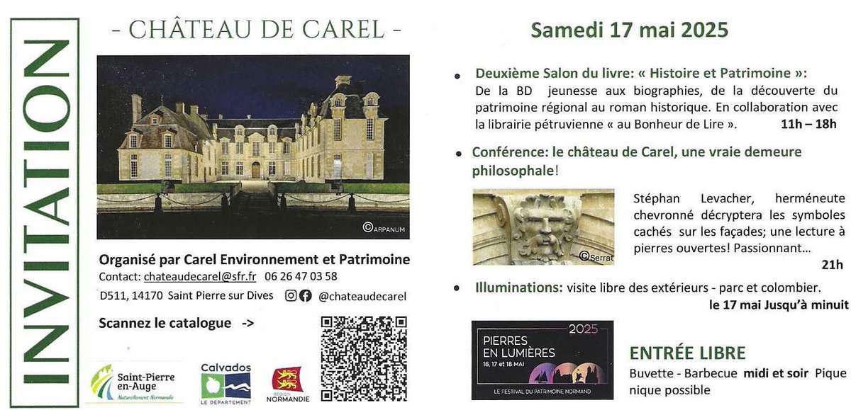 Eric Branca (@eric_branca) on Twitter photo Je serai ce samedi 17 mai au salon du livre du château de Carel ( 14 170 Saint-Pierre sur Dives) pour signer, entre autres, mon dernier livre, 300 jours, 13 juillet 1944 - 9 mai 1945, paru aux <a href="/EditionsPerrin/">Editions Perrin</a>, dans lequel j'évoque notamment le calvaire de la Normandie. Je serai ce samedi 17 mai au salon du livre du château de Carel ( 14 170 Saint-Pierre sur Dives) pour signer, entre autres, mon dernier livre, 300 jours, 13 juillet 1944 - 9 mai 1945, paru aux <a href="/EditionsPerrin/">Editions Perrin</a>, dans lequel j'évoque notamment le calvaire de la Normandie.
