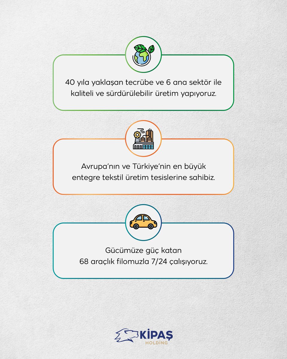Kipas_Holding's tweet photo. 40 yıla yaklaşan yolculuğumuz da neler başardık? Görselleri kaydırarak göz atabilirsiniz.
#kipasholding #kipastekstil #kipaskagıt #kcskipascimento #kipasnisasta #kipaslojistik #kipasenerji #kipasegitim https://t.co/iURcrepB2t