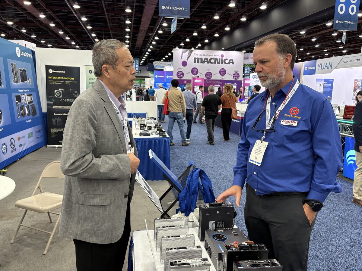 LEADSHINE_OFFIC's tweet photo. 🔥 #Leadshine Shines at #Automate 2025!
Day 1 at Booth 5807 was buzzing with crowds! Our humanoid robot components, high-performance servo systems, dexterous robotic hand demo systems, and innovative solutions captivated global professionals.
The exhibition runs until May 15. https://t.co/GQloZslxm8