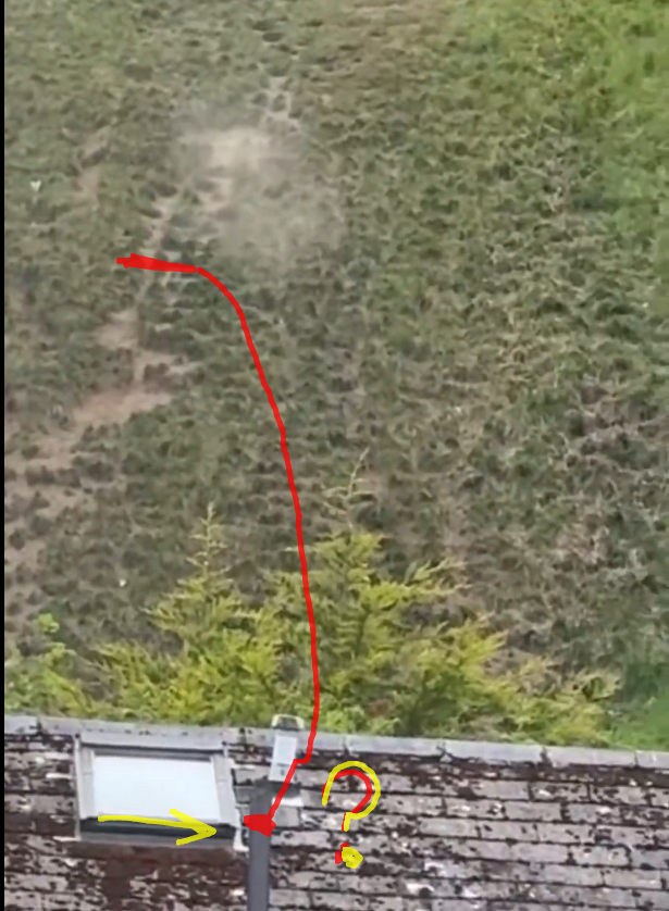 Crypt0Shit's tweet photo. @CollinRugg He was already travelling fast in the downward direction. At least it wasn't a horizontal landing but it kinda was quite flat where he landed. I counted +1 seconds airtime. https://t.co/XxkVQI4fno