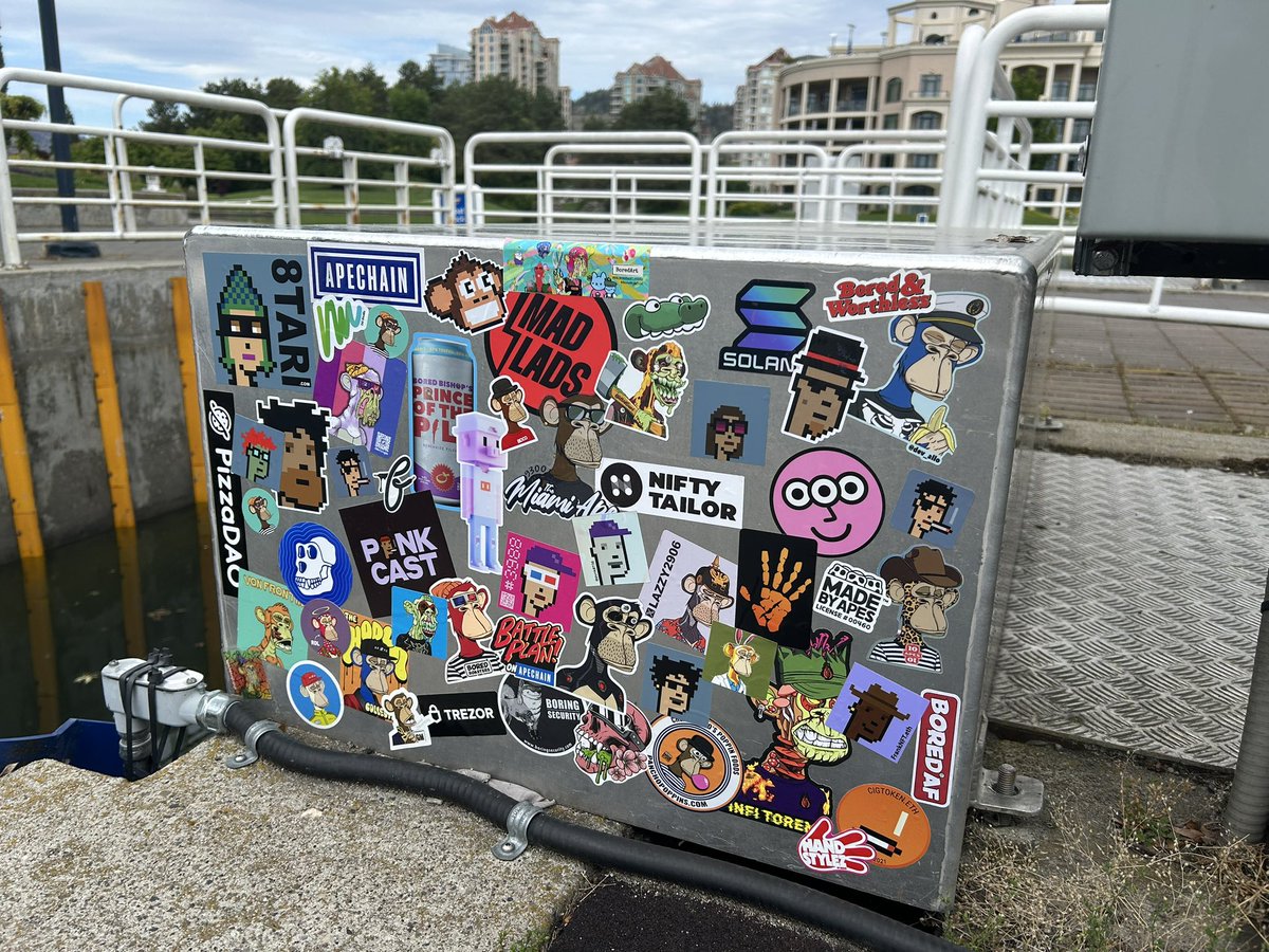 Yeah stickers are fun to collect from homies and stuff into a shoe box put up in the attic forever — but like, putting em up is fun too 💥💥

Spot 🎥🎥 below…