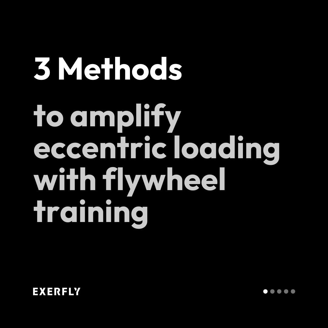exerflysport's tweet photo. Flywheel training already delivers great eccentric benefits—but if you’re ready to level up, here are 3 methods to help increase the eccentric loading even further 📈
Our latest blog breaks down each method in more detail ⬇️
https://t.co/B2rsHcsPKO
#eccentrictraining #exerfly https://t.co/A9M5ZullSm