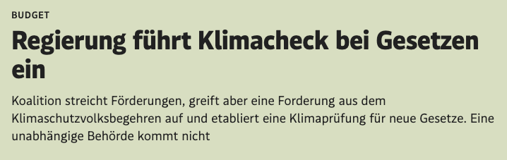 Klimakatastroph's tweet photo. Die 🇦🇹 Regierung führt einen #Klimacheck ein. Dieser soll alle neuen Gesetze & Verordnungen vor dem Beschluss auf ihre Klimaverträglichkeit hin prüfen. Unabhängig ist der #Klimadienst jedoch nicht. Errichten soll es das Landwirtschaftsministerium
Artikel: https://t.co/KyB2dAC5A6 https://t.co/apfMMuMoJK