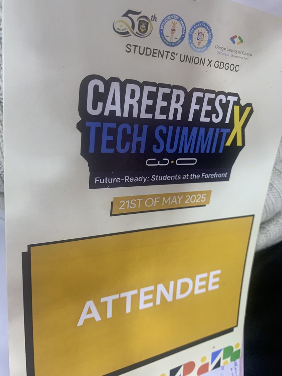 iam_lascoo's tweet photo. Today!!! #CareerFestXTechSummit @gdgoc_unilorin @LordBinary_ @Daevee007 @FrancisOdeyemi @Kynsofficial https://t.co/3bzFXwCvmR
