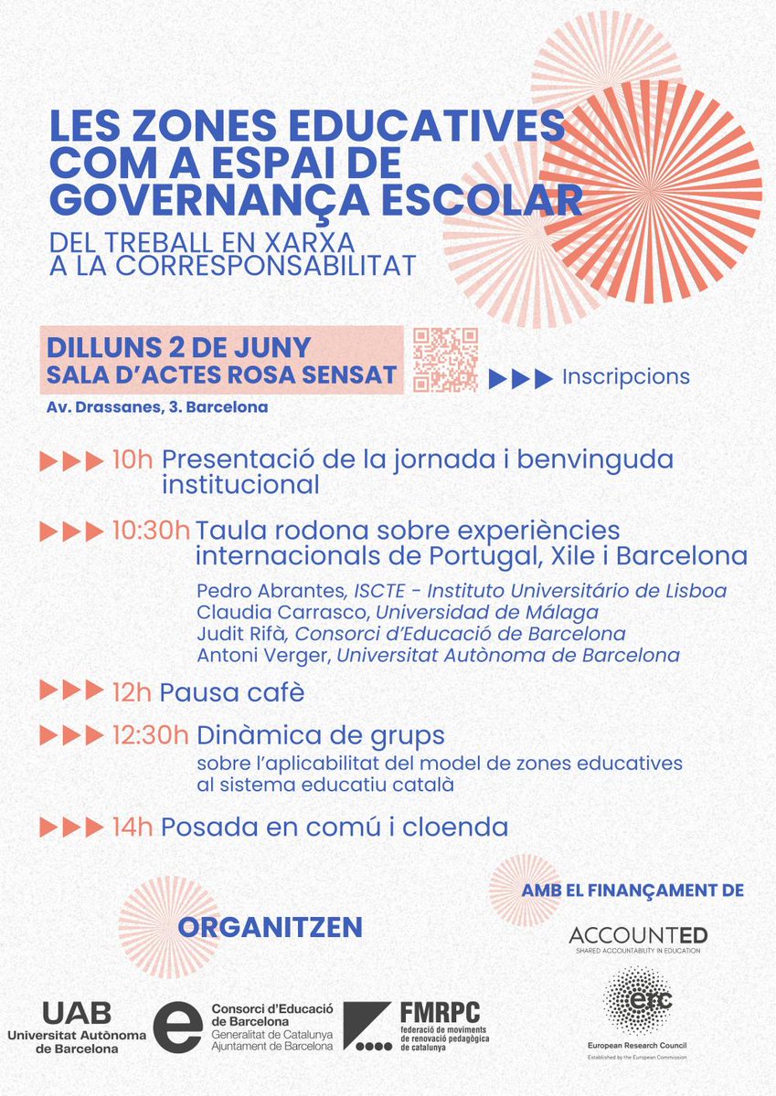 Diari de l'Educació (@diarieducacio) on Twitter photo 2 de juny: jornada de reflexió i intercanvi d'experiències de models de governança territorial per donar suport a la millora educativa a Catalunya
diarieducacio.cat/transformarled…
✍️ <a href="/VergerAntoni/">Toni Verger</a> <a href="/EdgarQuilabert/">Edgar Quilabert</a> Jordi Puche i Maria Marcos
👉 Al blog Transformar l'educació de la <a href="/FMRPc/">FMRPedagògica</a> 2 de juny: jornada de reflexió i intercanvi d'experiències de models de governança territorial per donar suport a la millora educativa a Catalunya
diarieducacio.cat/transformarled…
✍️ <a href="/VergerAntoni/">Toni Verger</a> <a href="/EdgarQuilabert/">Edgar Quilabert</a> Jordi Puche i Maria Marcos
👉 Al blog Transformar l'educació de la <a href="/FMRPc/">FMRPedagògica</a>