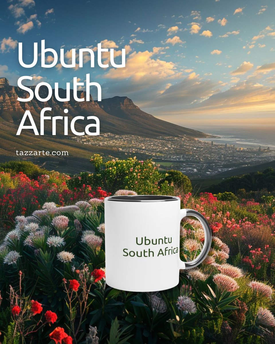 wjfuchs's tweet photo. In times that challenge our shared humanity, the Ubuntu 11oz Ceramic Mug carries a quiet yet powerful message from South Africa: I am because we are.  Crafted from high-quality ceramic with a glossy finish, its vibrant design captures the spirit of connection and community at the heart of Ubuntu philosophy. Perfect for reflective coffee breaks or meaningful conversations, this durable, microwave- and dishwasher-safe mug is a daily reminder of unity’s enduring strength. For thinkers who value stories in every object. Discover it at https://t.co/1HC2ql2gPk  #UbuntuPhilosophy #SouthAfricanHeritage #TogetherWeRise