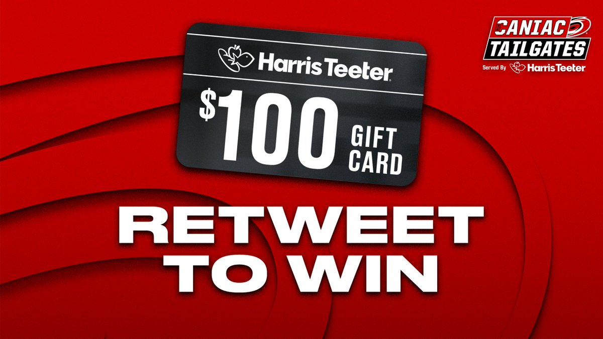 x - Carolina Hurricanes (@canes) on Twitter photo Tailgate time comes rain or shine
RT for your chance to win a <a href="/HarrisTeeter/">Harris Teeter</a> gift card to stock up for tomorrow's tailgate! Tailgate time comes rain or shine
RT for your chance to win a <a href="/HarrisTeeter/">Harris Teeter</a> gift card to stock up for tomorrow's tailgate!