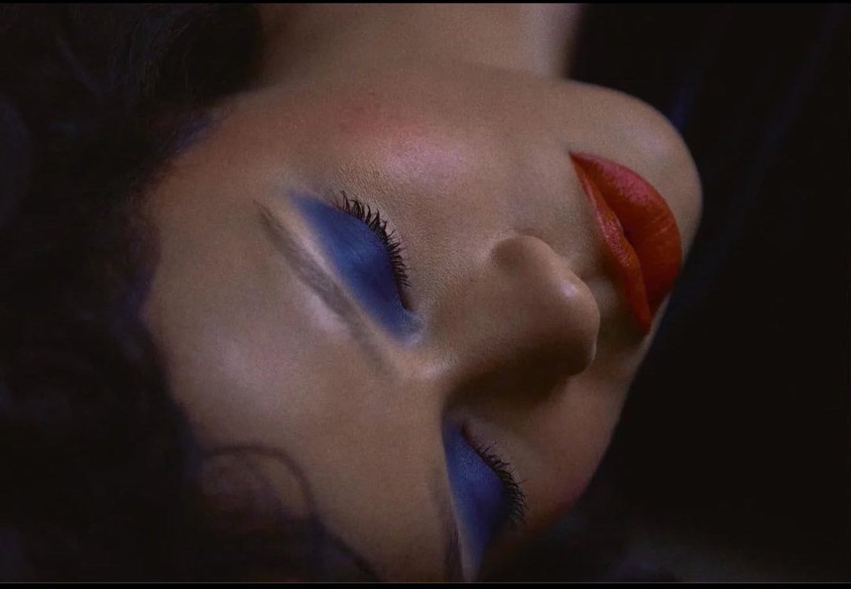Taylor Russell photographed by Luca Guadagnino inspired by David Lynch’s Blue Velvet, 2022