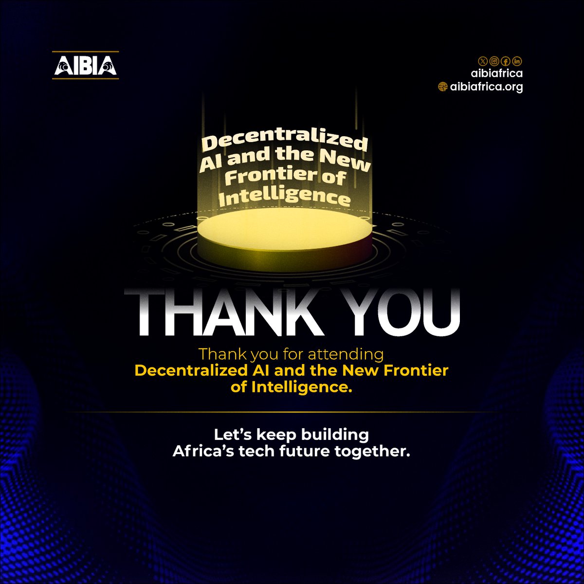 aibiafrica's tweet photo. Thank you for showing up, for sharing, and for dreaming with us. ✨

This wasn’t just a conversation. It was a step toward building tech that reflects us.

Let’s keep imagining, questioning, and creating together.

💬 Drop your thoughts or highlights below! https://t.co/le1UQPnN62