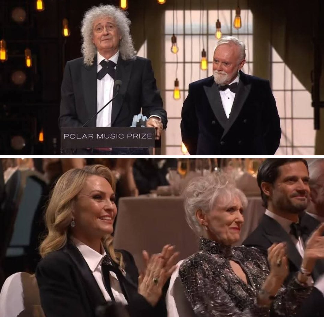Kaszmira🌸🌸 (@kaszmiramercury) on Twitter photo Bravo 👏🏼👏🏼👏🏼 #Queen 💛 #RogerTaylor #BrianMay <a href="/DrBrianMay/">Dr. Brian May</a> #PolarMusicPrize <a href="/OIQFC/">Queen Fan Club</a> <a href="/aqom_en/">A Queen Of Magic</a> Bravo 👏🏼👏🏼👏🏼 #Queen 💛 #RogerTaylor #BrianMay <a href="/DrBrianMay/">Dr. Brian May</a> #PolarMusicPrize <a href="/OIQFC/">Queen Fan Club</a> <a href="/aqom_en/">A Queen Of Magic</a>