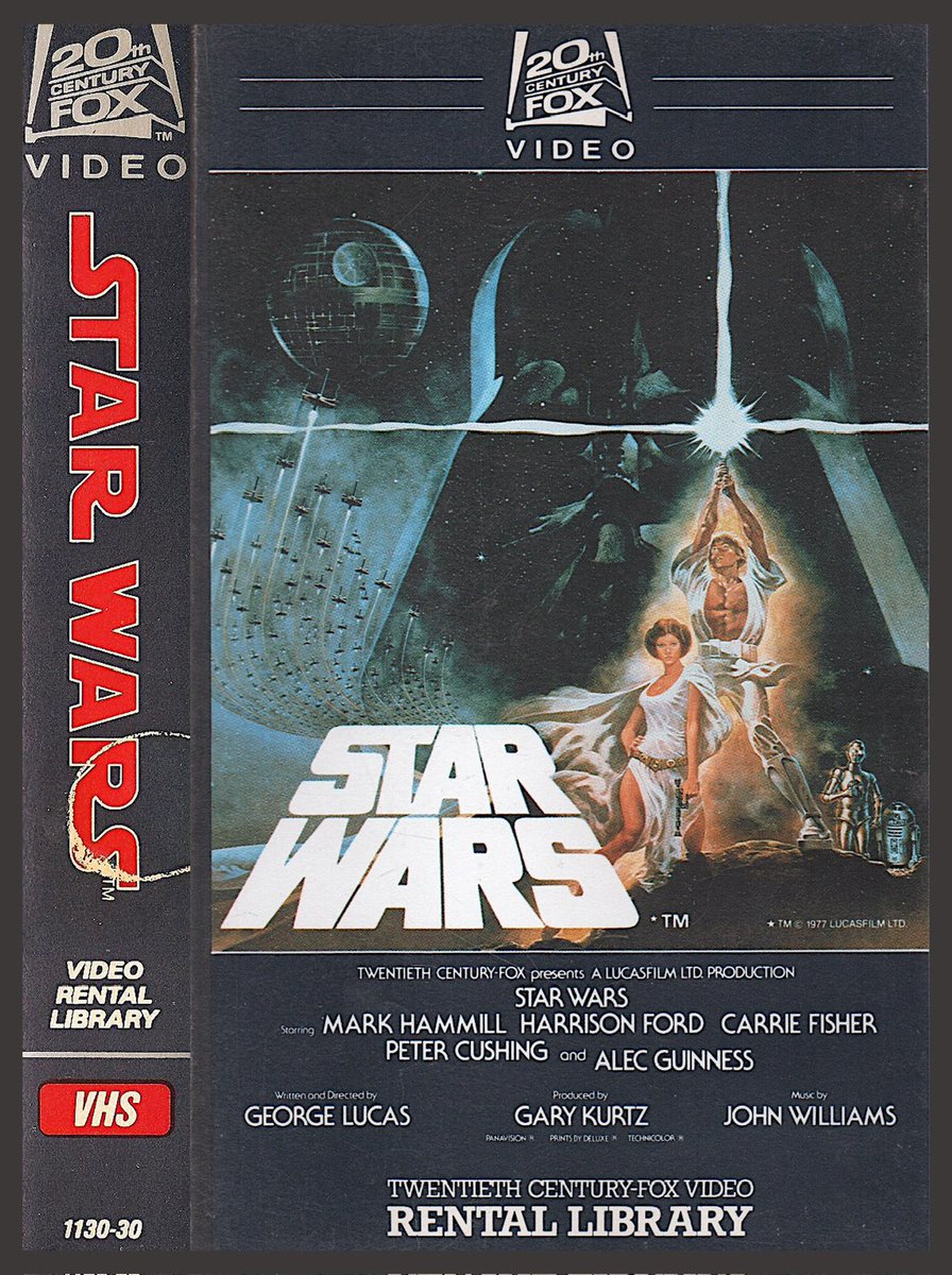 Super Rare 1982 First Release Star Wars VHS With Matching