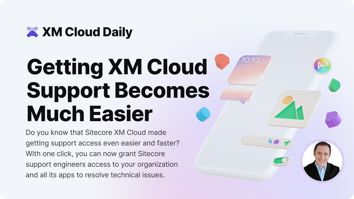 Did you know that <a href="/Sitecore/">Sitecore</a> #XMCloud made getting support access even easier and faster?

That's true: with one click, you can now grant Sitecore support engineers access to your organization and all its apps to resolve technical issues.

Here's how to - doc.sitecore.com/portal/en/deve…