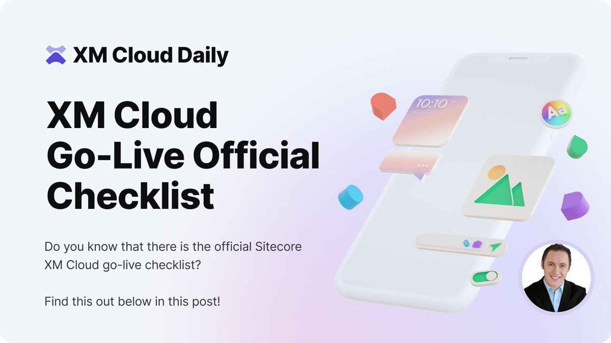 Did you know that there is an official <a href="/Sitecore/">Sitecore</a> #XM #Cloud go-live checklist? 

You can reach the one by this link - developers.sitecore.com/learn/accelera…