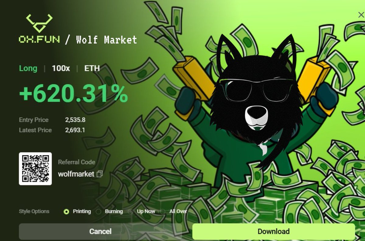 WolfMkts's tweet photo. $ETH +620% with 100x leverage on @OXFUNHQ 
Precision, timing, risk control.

Try it yourself:
https://t.co/lza92JGzMv

Want to master trades like this?
My Long &amp; Short Strategy Course is dropping soon. Stay sharp. 🐺

#OXFUN #ETH #CryptoTrading #Leverage #WolfMarket #AXIOM https://t.co/tt9L2wk21Q