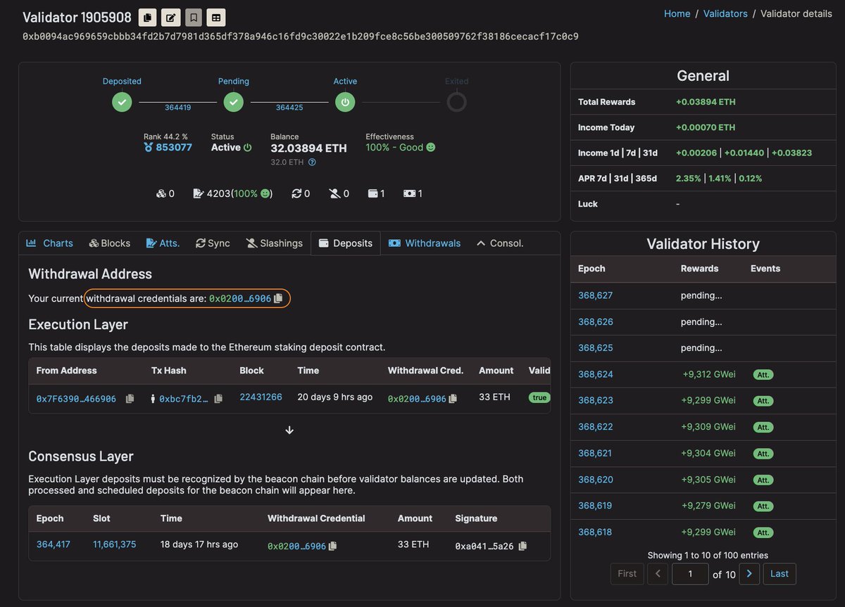 Exciting update: Coinbase Staking API now supports Ethereum Pectra features on mainnet! 🚀

This upgrade unlocks powerful new staking capabilities for Ethereum validators.

More details below 👇