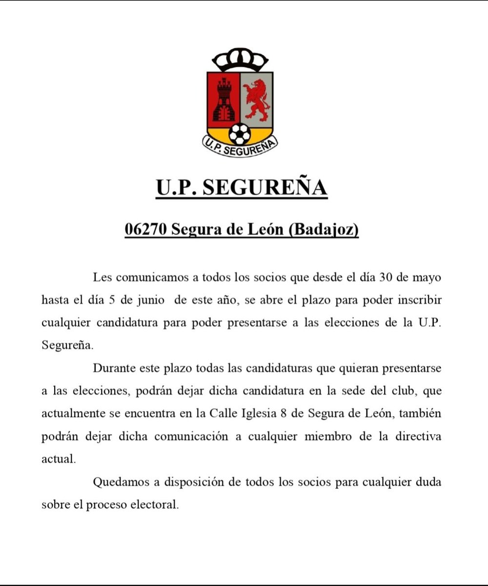 U.P. Segureña (@upsegurena) on Twitter photo 