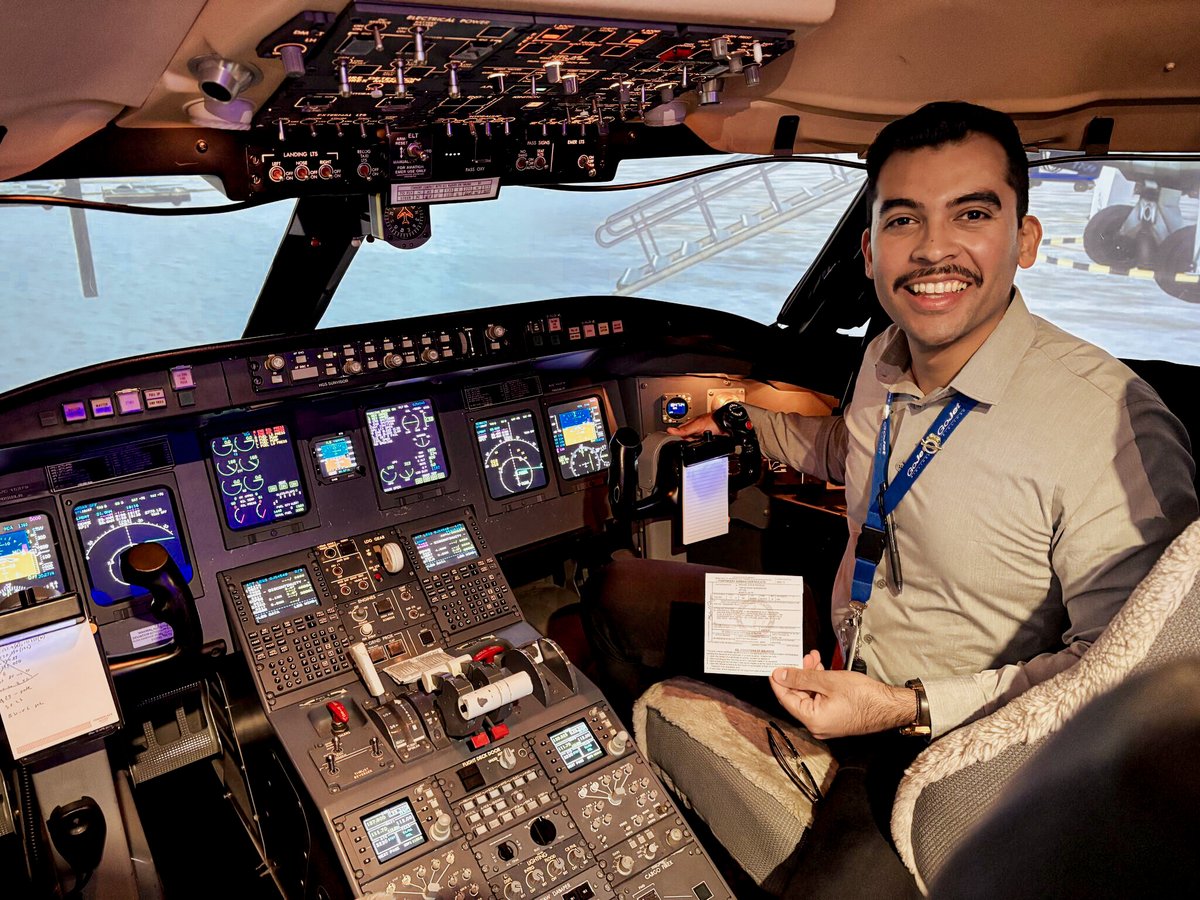 A childhood dream became reality for First Officer Pedroza.
Now officially a GoJet First Officer with his ATP and CL-65 type rating, he’s gearing up for his first flight, and we couldn’t be prouder to have him on our team. 
📸 Read his full story on LinkedIn under #pilotopedroza