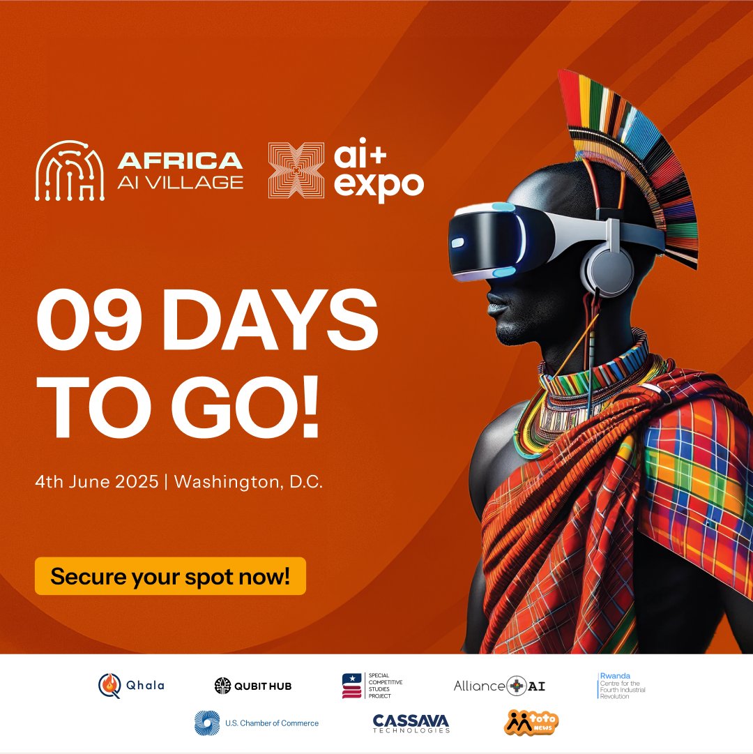 9 Days to Go!

The Africa AI Village is more than an event — it's a movement. In just 9 days, we convene in Washington, DC to reimagine what inclusive, ethical, and strategic AI could look like when rooted in African values and driven by African vision.

This is the gathering