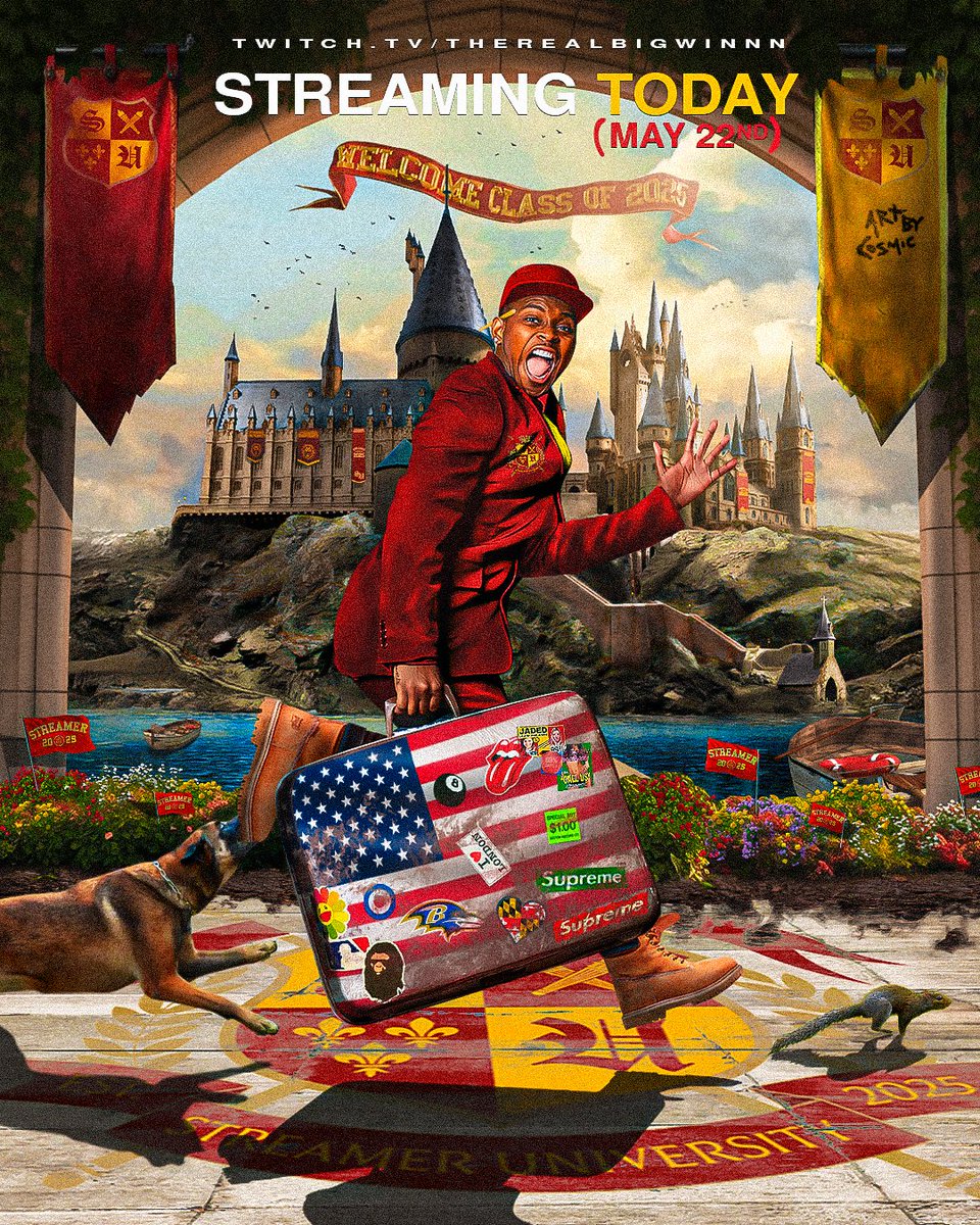 What I cooked in Photoshop. 

Streamer University Poster for <a href="/therealbigwinn1/">Ya Fav Crackhead 🦅</a>