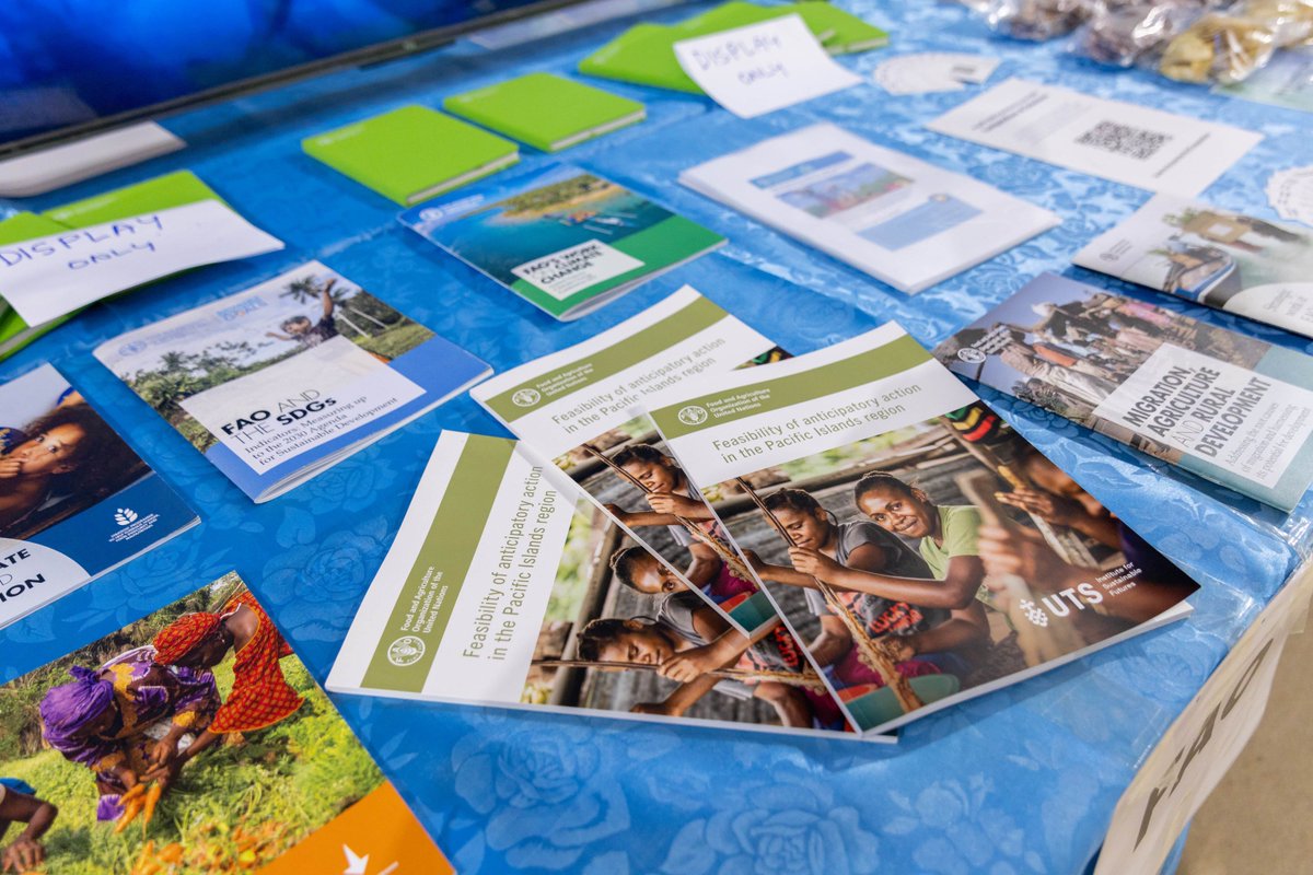 Are you attending the #PWAF2025 ? 
Please stop by our booth at the Trade Display area. 

You can find out how FAO is working  with Governments and people in the Pacific region to achieve #BetterProduction #BetterNutrition #BetterEnvironment and #BetterLife