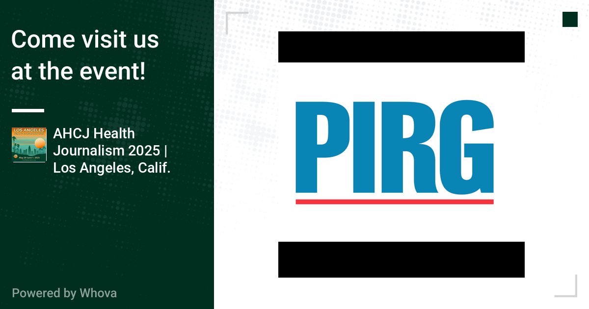 Come check us out at AHCJ Health Journalism 2025 | Los Angeles, Calif.. #HJ25 - via #Whova event app