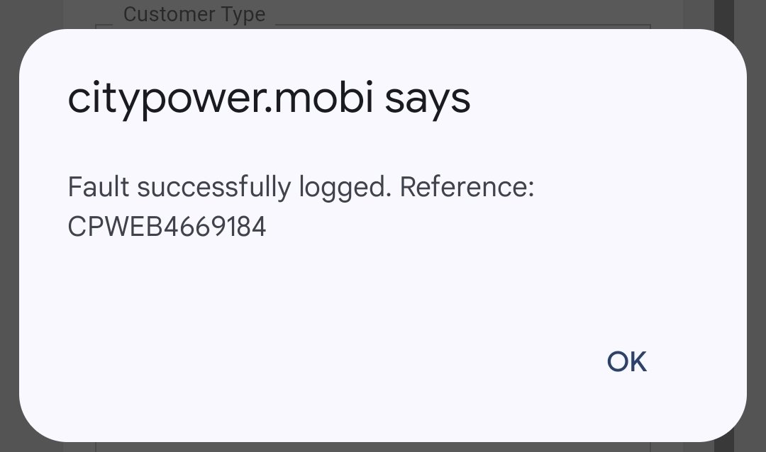 <a href="/CityPowerJhb/">@CityPowerJhb</a> Good evening, lindhaven power outage please advise