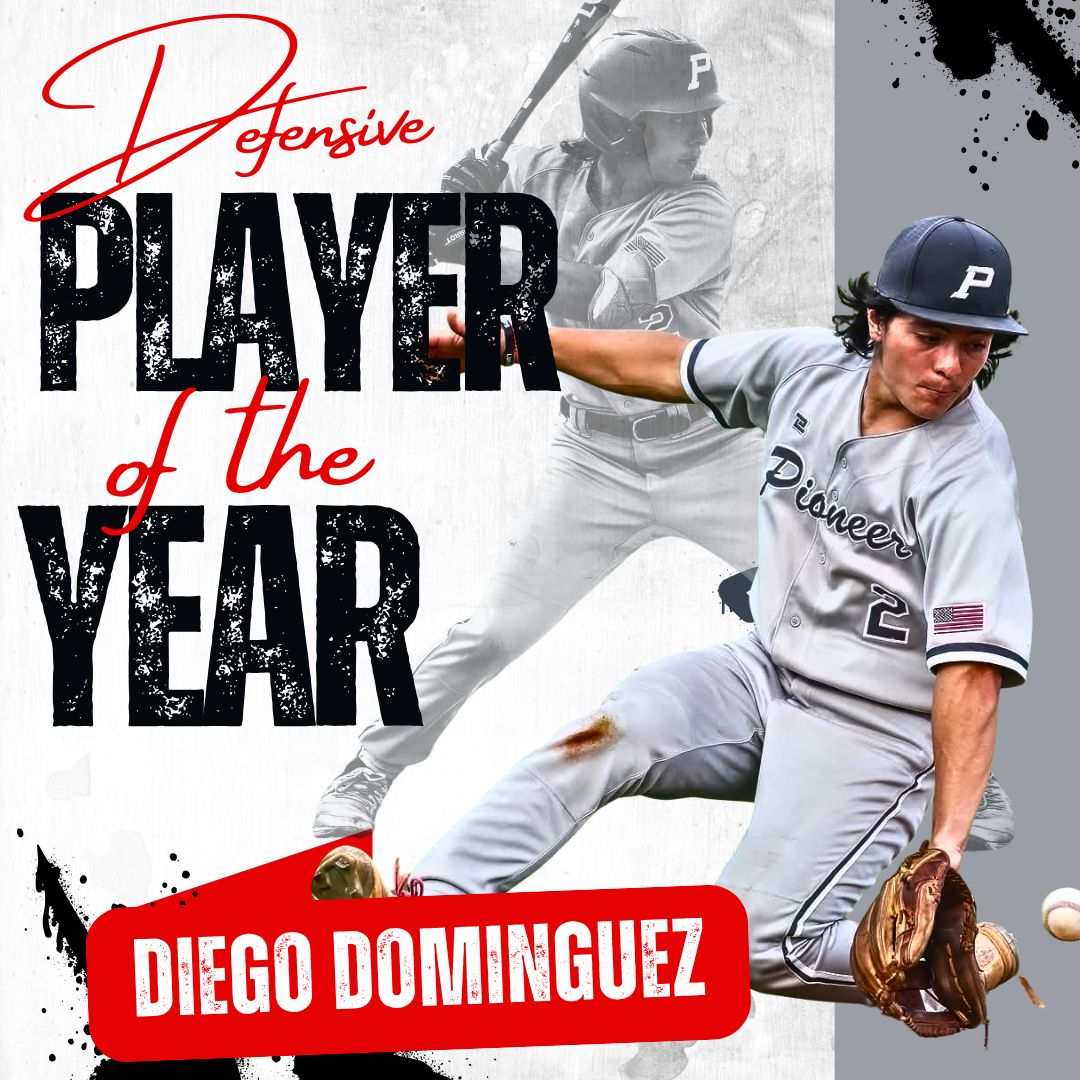 Congratulations to our Sharyland Pioneer Senior, Diego Dominguez, on being named All-District Defensive Player of the Year!