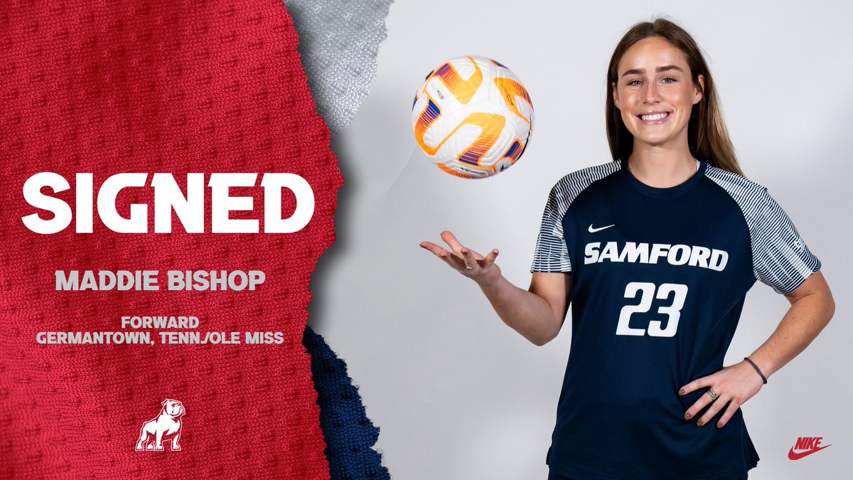 SamfordSoccer's tweet image. Welcome to the Samford Family, Maddie Bishop!
#DogDynasty | #AllForSAMford