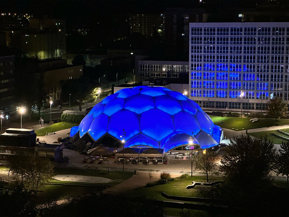 🔵 Esta noche, la Cúpula del Milenio de Valladolid se ilumina de azul en apoyo al #DíaNacionalDelCelíaco. 

Un gesto que visibiliza la realidad de quienes viven sin gluten y promueve la concienciación sobre la enfermedad celíaca. 

<a href="/FACEceliacos/">Federación de Asociaciones de Celiacos de España</a> #SinGluten #Celiaquía