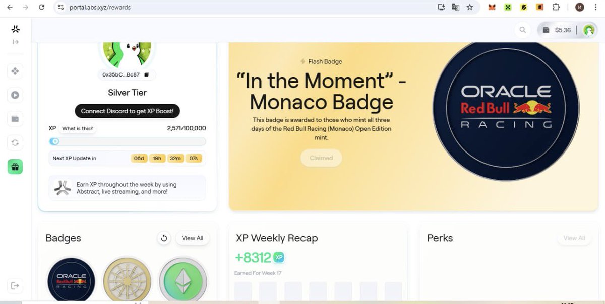 rufus1eth's tweet photo. Wow! As I said, such a good chances u can’t miss!

#adstract dropped a whopping 8.3k XP for that badge! That’s an insane boost🤩
Cmon, check ur accs! And don’t miss my alpha🙂‍↕️

Previous post: https://t.co/Sg1ENtJWTz