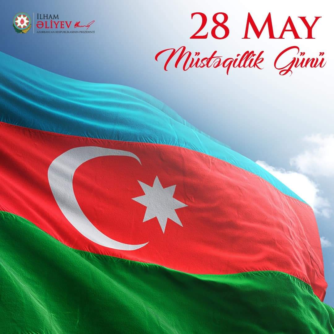 Can Azerbaycan'ın Müstəqillik/Bağımsızlık Günü kutlu olsun🇦🇿
Yaşasın güclü, müstəqil #Azərbaycan!

#CanAzerbaycan #Azerbaycan 
#28May #MüstəqillikGünü