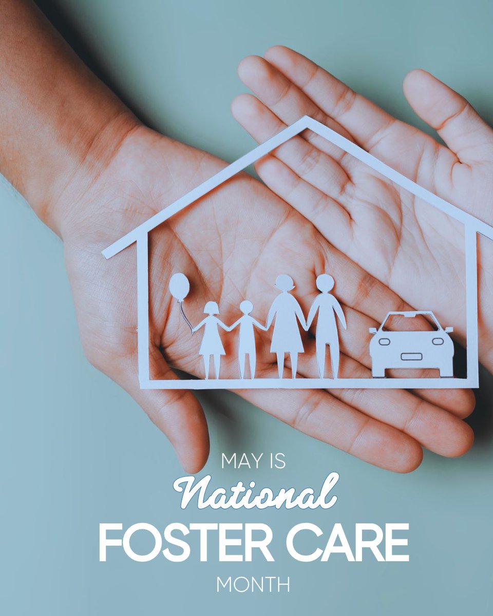 This month, we celebrate the love and dedication of foster parents, families, and children. #FosterCareMonth Together, we can create a brighter future by supporting those in foster care. It takes a village -- in our communities.