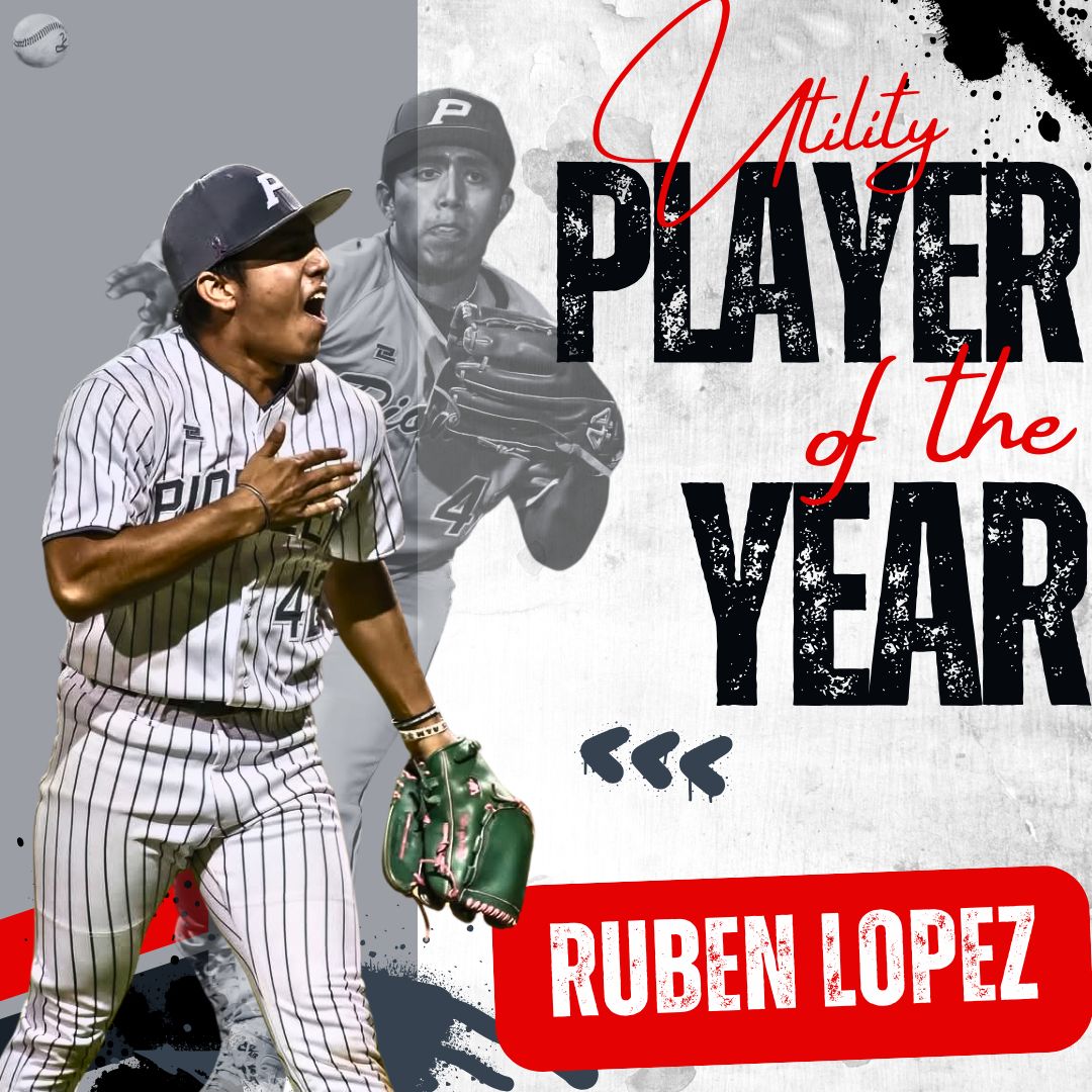 Congratulations to our Sharyland Pioneer Senior, Ruben Lopez, on being named All-District Utility Player of the Year!