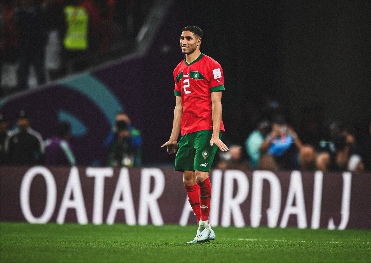 🇲🇦 Achraf Hakimi, l’exemple de tout un continent. 🌍💚

— 𝗖𝗛𝗢𝗜𝗦𝗜 𝗟𝗘 𝗠𝗔𝗥𝗢𝗖 𝗔̀ 𝟭𝟳 𝗔𝗡𝗦. 
— 𝗡𝗘 𝗠𝗔𝗡𝗤𝗨𝗘 𝗔𝗨𝗖𝗨𝗡 𝗥𝗔𝗦𝗦𝗘𝗠𝗕𝗟𝗘𝗠𝗘𝗡𝗧. 
— 𝗘́𝗧𝗔𝗜𝗧 𝗩𝗘𝗡𝗨 𝗙𝗔𝗜𝗥𝗘 𝗟𝗘𝗦 𝗝-𝗢 𝗔𝗟𝗢𝗥𝗦 𝗤𝗨’𝗜𝗟 𝗔𝗨𝗥𝗔𝗜𝗧 𝗣𝗨 𝗣𝗥𝗘𝗡𝗗𝗥𝗘 𝗗𝗘𝗦