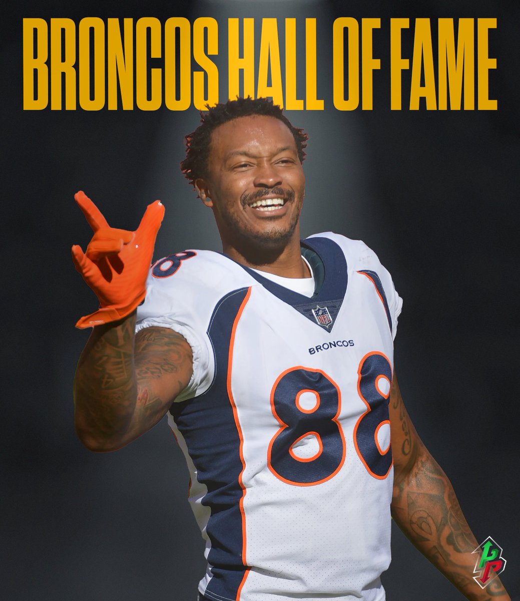 premefootball's tweet photo. BREAKING: Demaryius Thomas has been elected to the Broncos Ring of Fame in his first year of eligibility.

Thomas tragically passed away in December 2021 at just 33 years old due to complications from a seizure disorder. His impact on the Broncos organization and the Denver community has continued to live on.

“Demaryius Thomas’ election to the Denver Broncos Ring of Fame, in his first year of eligibility, is a testament to the indelible mark he left on our organization and community. One of the most beloved players and greatest wide receivers in franchise history, Demaryius inspired our fans with breathtaking athleticism, record-setting performances, and a joyful, infectious spirit. While we wish ‘D.T.’ was with us to celebrate this special moment, we look forward to honoring Demaryius alongside his Super Bowl 50 teammates during an unforgettable Alumni Weekend.”

Forever a champion. Forever a Bronco. 💙🧡
