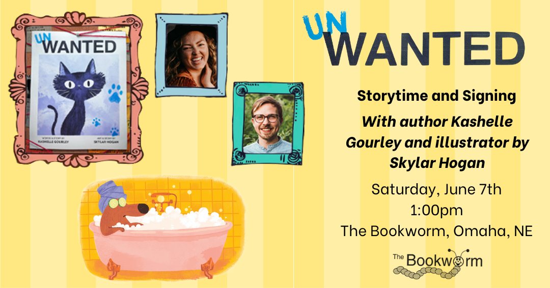 little bee books (@littlebeebooks) on Twitter photo Next week #UnWanted creators #KashelleGourley and <a href="/SkylarHoganArt/">Skylar Hogan</a> will be at <a href="/BookwormOmaha/">The Bookworm Omaha</a> to celebrate the launch of their latest picture book. Join us on June 7th for a hilarious afternoon full of humorous stories and signings with the creators.
#BeeAReader🐝 Next week #UnWanted creators #KashelleGourley and <a href="/SkylarHoganArt/">Skylar Hogan</a> will be at <a href="/BookwormOmaha/">The Bookworm Omaha</a> to celebrate the launch of their latest picture book. Join us on June 7th for a hilarious afternoon full of humorous stories and signings with the creators.
#BeeAReader🐝
