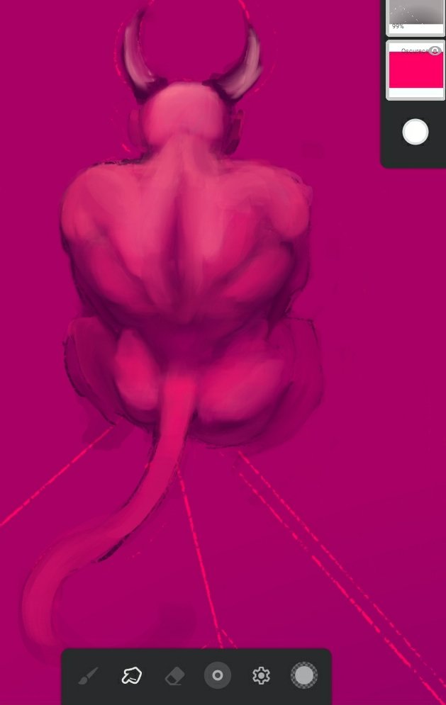 Demon back 😈 

#art #render #nsfw #drawing