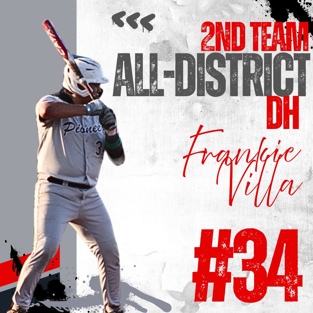 Congratulations to the following Sharyland Pioneer baseball athletes on their All District Honors!
Roque Vela, 2nd Team All District Pitcher
Frank Juarez, 2nd Team All District Pitcher
Joaquin Guerrero, 2nd Team All District Outfield
Frankie Villa, 2nd Team All District DH