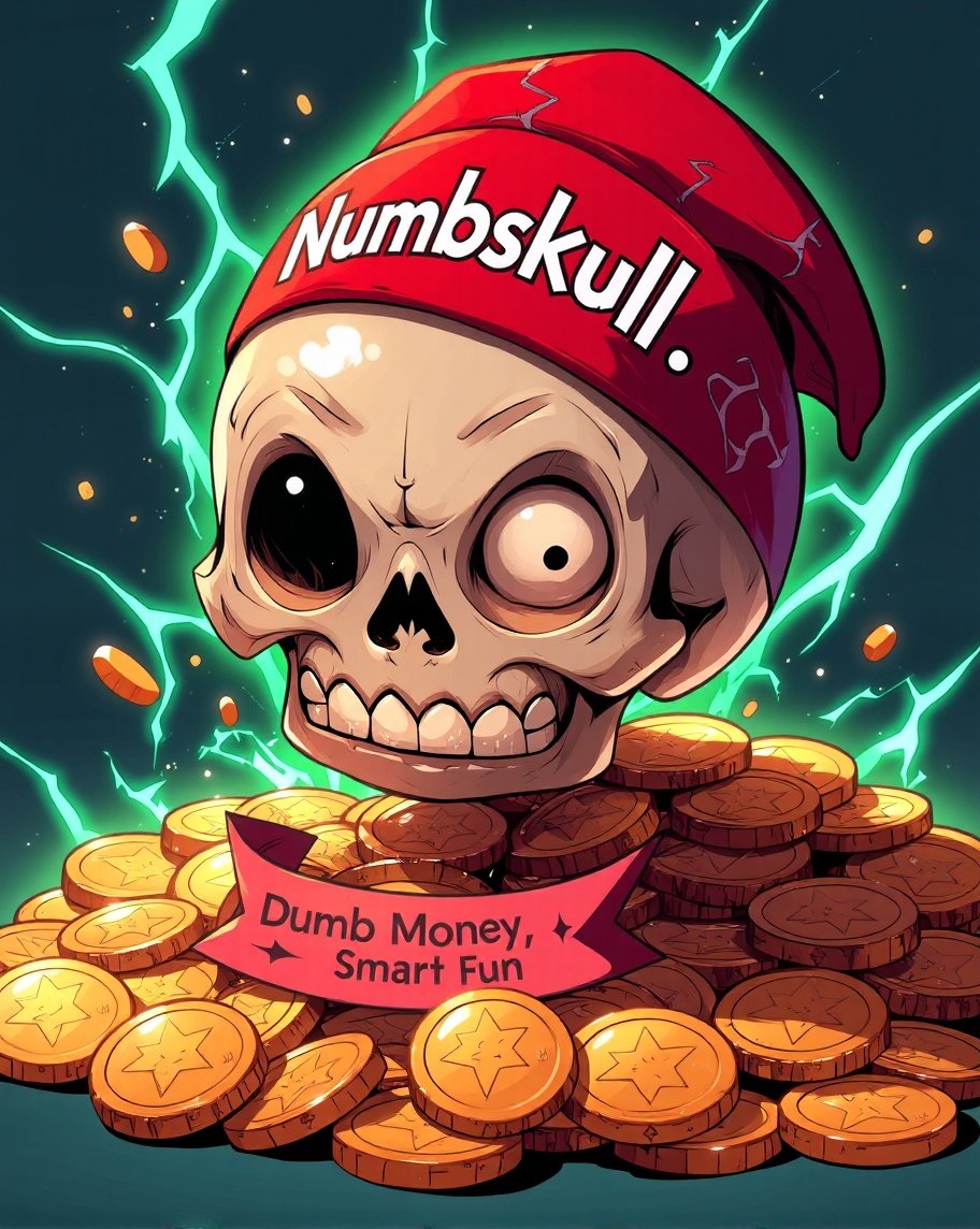 Numbskull Giveaway #3:
10,000,000 💀 up for grabs
100,000 💀 each
Be the first 100 to comment below.
Once 100 comments are there i will tell <a href="/bankr/">1st National Bankr</a> what to do.

And thanks for playing

#Numbskull #airdrop