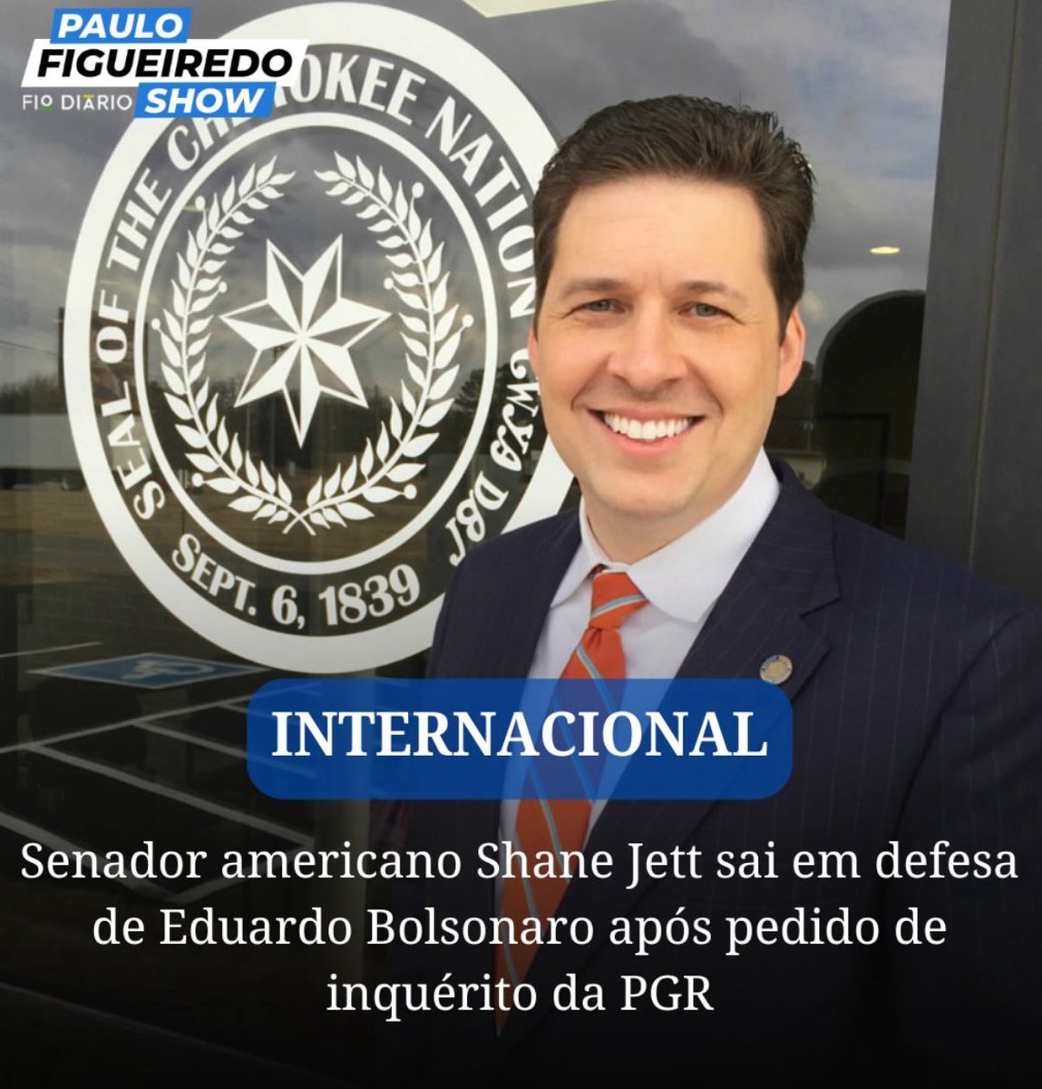 Eduardo Bolsonaro🇧🇷 (@bolsonarosp) on Twitter photo Obrigado Sen. <a href="/shanejett/">Shane David Jett</a>. Poucos entendem o Brasil ditatorial de hoje igual ao senhor, sempre lúcido e correto em suas declarações. Deus o proteja 🙏 Obrigado Sen. <a href="/shanejett/">Shane David Jett</a>. Poucos entendem o Brasil ditatorial de hoje igual ao senhor, sempre lúcido e correto em suas declarações. Deus o proteja 🙏