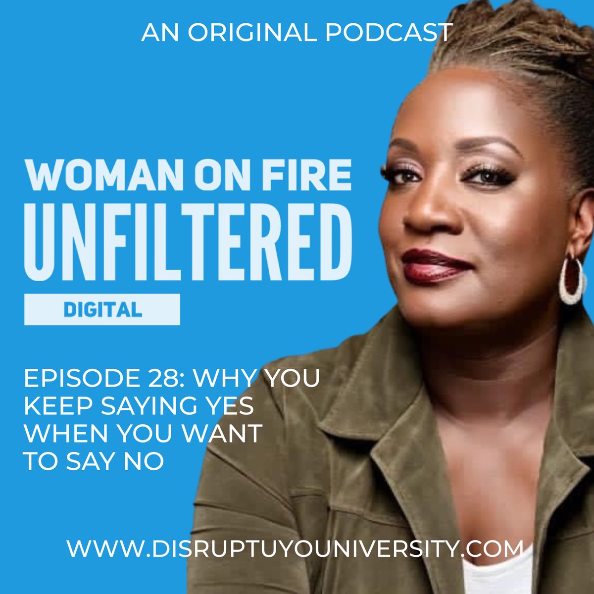 WomanOnFireShow's tweet photo. Why You Keep Saying Yes When You Want to Say No? 
Ever find yourself nodding along and agreeing, even when you desperately want to say no? This episode dives into why we get stuck in the cycle of overcommitting, people-pleasing, and avoiding conflict. https://t.co/dZtDy6wrxz