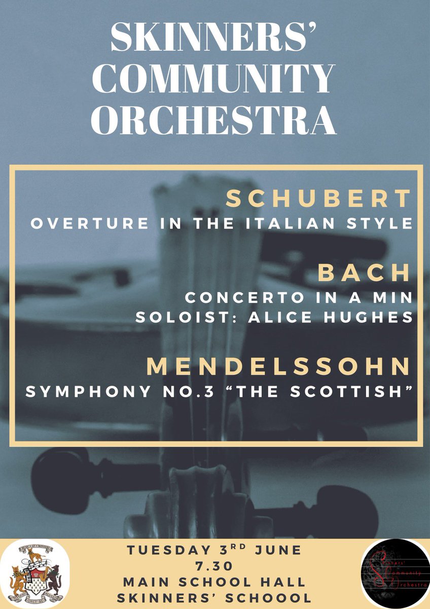 SkinnersOrch's tweet photo. A week today! Are you coming to join us? #free #Tunbridgewells #Schubert #Bach #Mendelssohn https://t.co/W02d4g3xp1