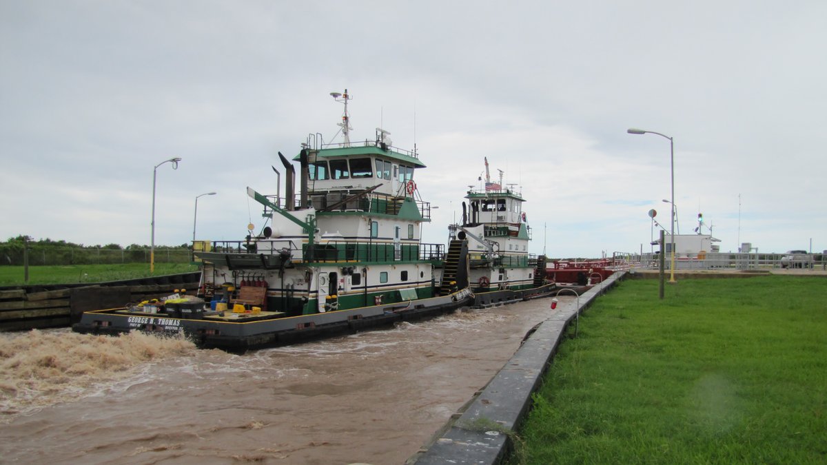 National Dam Safety Day May 31!
Locks and dams are located along waterways throughout the U.S. and help move ships and goods.
Located seven miles southwest of Freeport, Texas, the Brazos River Floodgates have been instrumental in controlling sand and silt deposition since 1943.