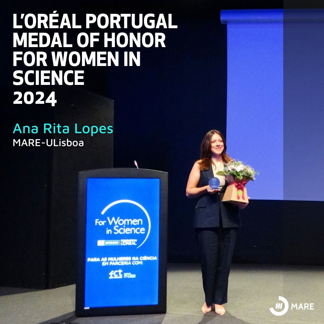 MARE (@marescience) on Twitter photo 🏅 Ana Rita Lopes (MARE–ULisboa) wins the 2024 L’Oréal Medal for Women in Science! Her research on how warming and pollution affect marine symbiosis is key to understanding #biodiversity resilience.
Congrats Ana Rita!🌊 #WomenInScience #MARE #FCFUL 🏅 Ana Rita Lopes (MARE–ULisboa) wins the 2024 L’Oréal Medal for Women in Science! Her research on how warming and pollution affect marine symbiosis is key to understanding #biodiversity resilience.
Congrats Ana Rita!🌊 #WomenInScience #MARE #FCFUL