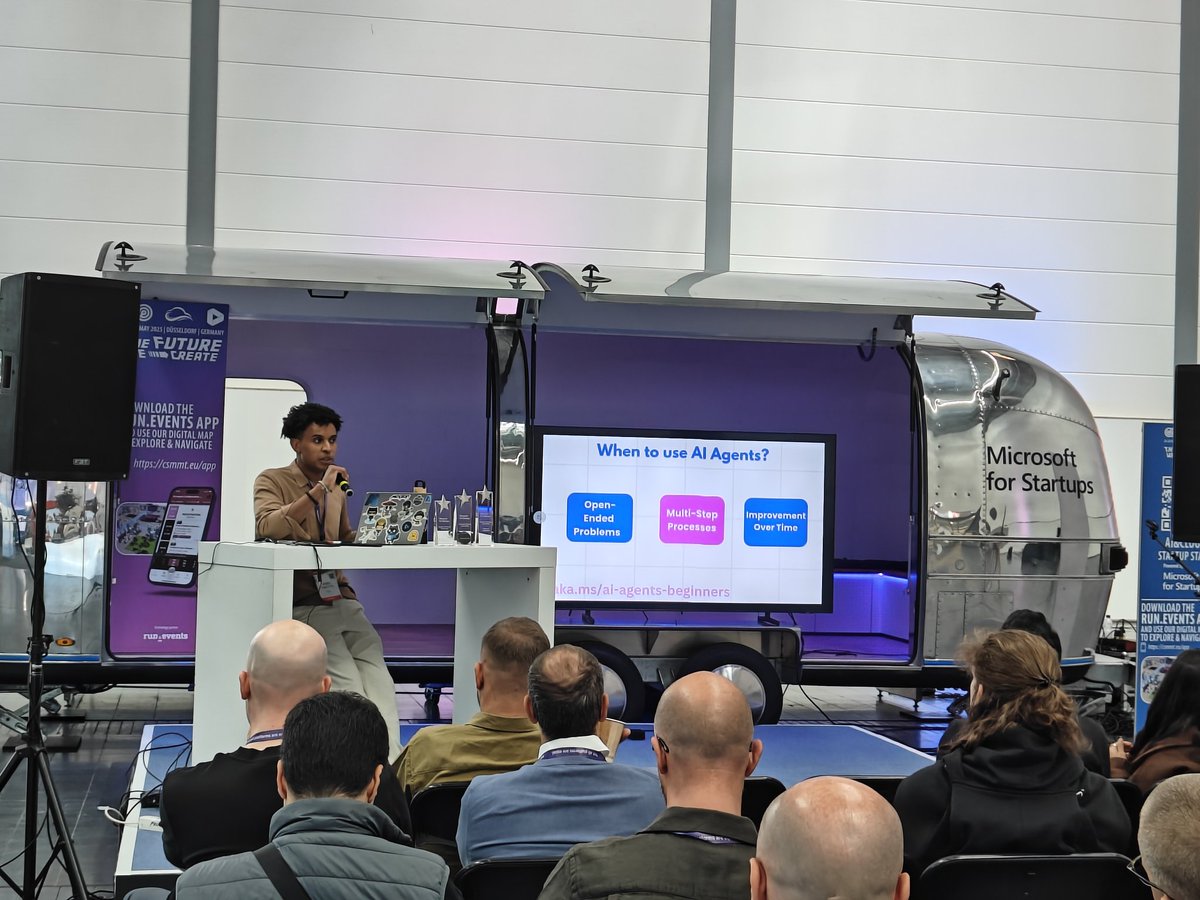 Prof. Lee Stott (@lee_stott) on Twitter photo 10 tops tips for building AI Agents with <a href="/koreyspace/">Korey π§πΎββοΈ</a> on the <a href="/euaicloudsummit/">European AI and Cloud Summit</a> Microsoft startup stage aka.ms/ai-agents-begiβ¦ #AI #Agents 10 tops tips for building AI Agents with <a href="/koreyspace/">Korey π§πΎββοΈ</a> on the <a href="/euaicloudsummit/">European AI and Cloud Summit</a> Microsoft startup stage aka.ms/ai-agents-begiβ¦ #AI #Agents