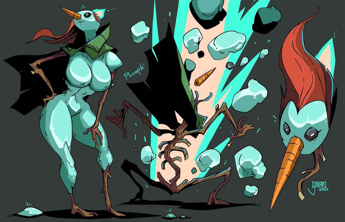 Snow Belle!
This all-woman avalanche is here to bring the buxom blizzard! Able to flesh out her cold curves in any configuration, this snowy succubus lures in leering loners before unleashing a freezing flash of feminine frost! A super sticky skeleton is all that remains!
#0593